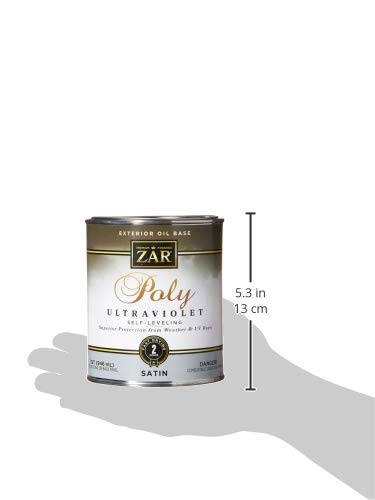 Zar Zar-34112 34112 Ultra Fast Drying Exterior Polyurethane, Satin